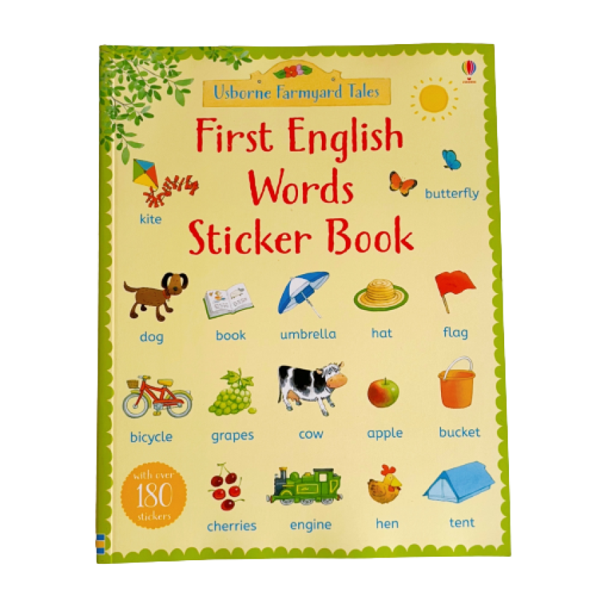 Usborne Farmyard Tales First English Words Sticker Book